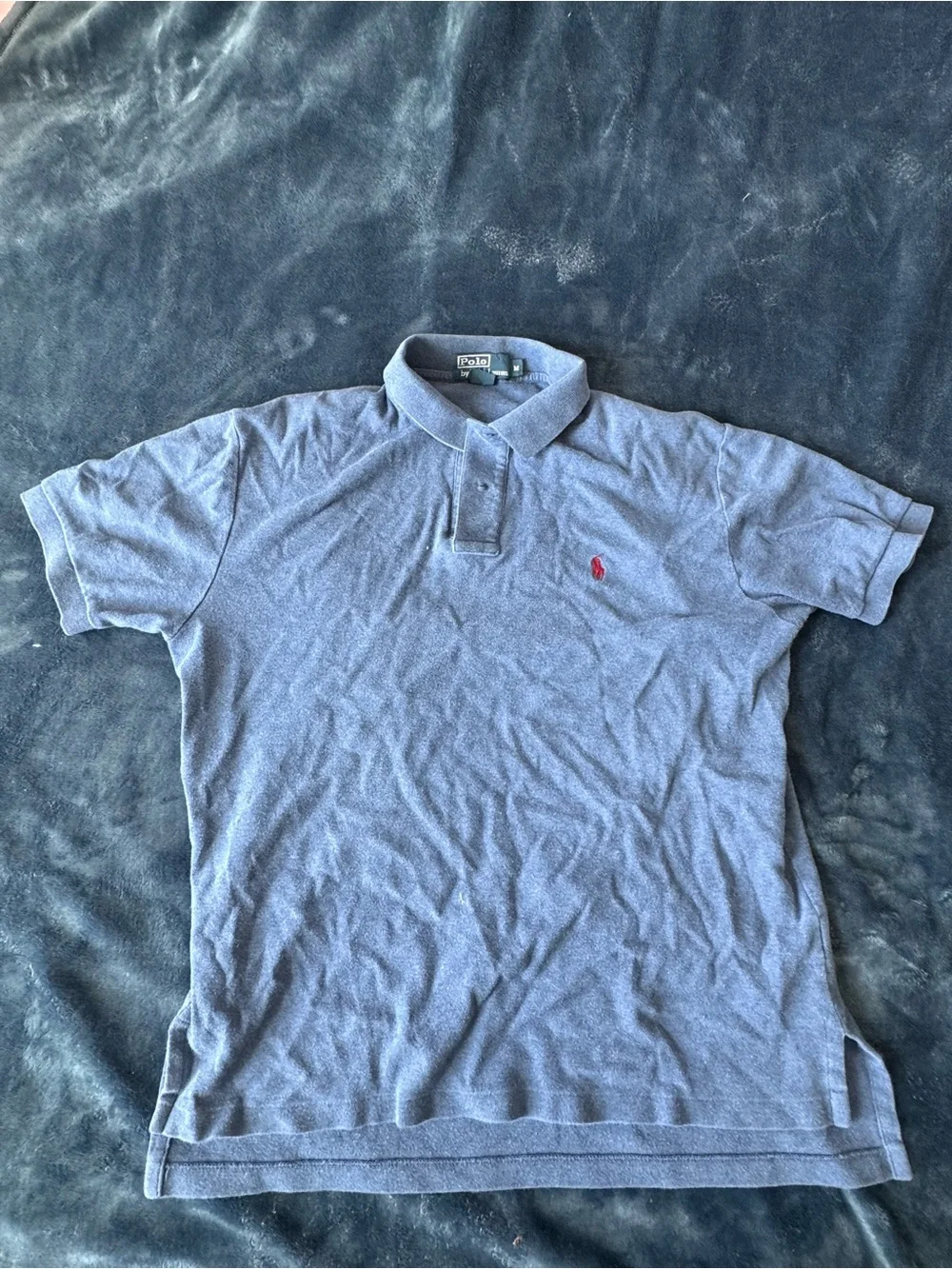 Ralph Lauren Light Blue Short Sleeve Polo with Red Pony